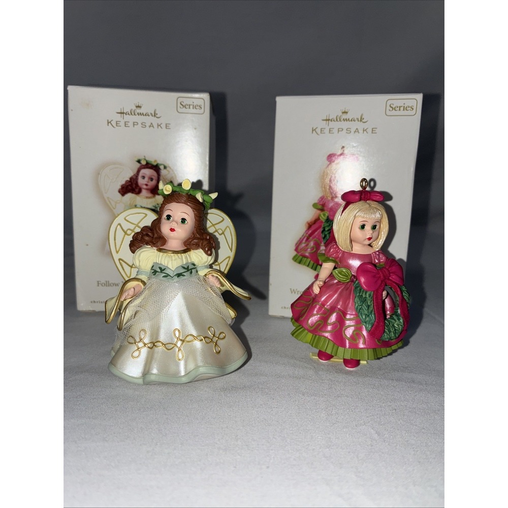 Hallmark Keepsake Madame Alexander Ornaments 2008 QX8325 2009 QX2874 Set of 2